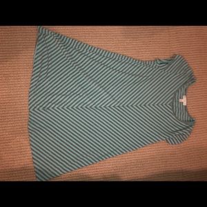 Mint and grey love fire t shirt dress